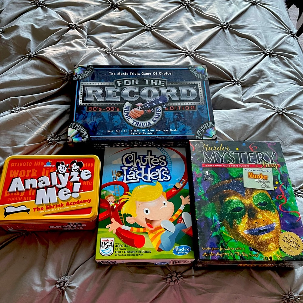 4 brand new board games!!